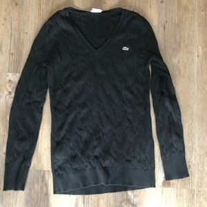Classic Cable Knit Lacoste Sweater! 👚